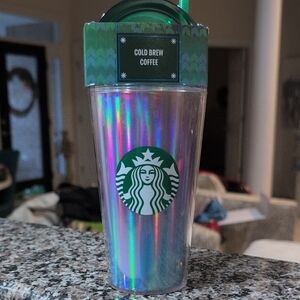 Starbucks Holographic Tumbler with Green Logo
